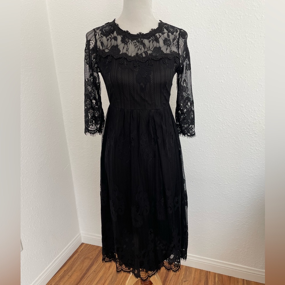 Lace Black Dress